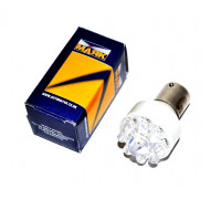 Автолампа светодиодная МАЯК T25 24V 9LED BA15S WHITE (стоп, габарит) в индив  коробке