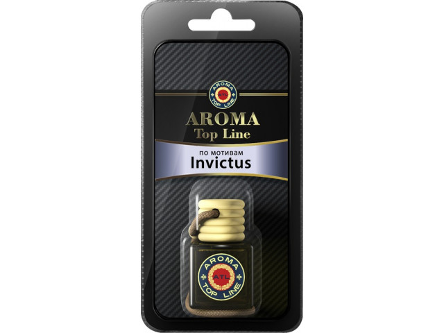 Ароматизатор для авто подвесной флакон парфюмированный AROMA TOP LINE по мотивам INVICTUS