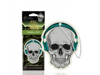 Ароматизатор для авто подвесной  Aroma Car Dia de Muertos аромат Headphones Skull, Польша