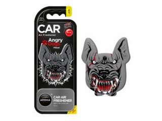 Ароматизатор для авто подвесной/на дефлектор полимерный Aroma Car Angry Dogs New Car, Польша