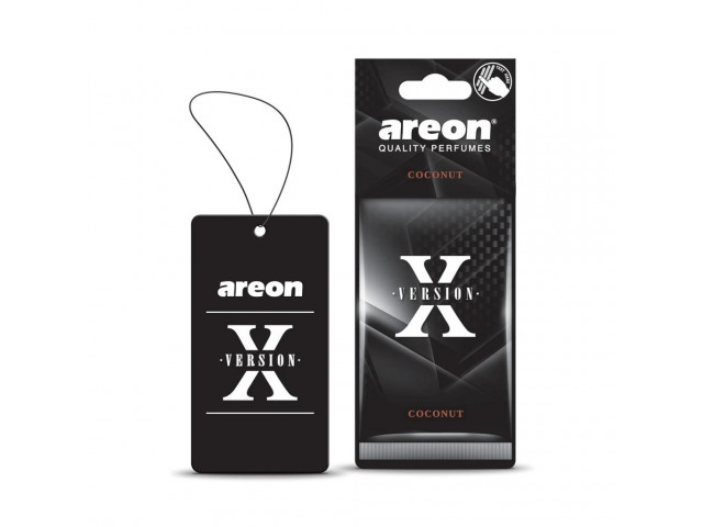 Ароматизатор для авто подвесной "AREON" X-VER Coconut, уп-ка 10 шт цена за 1 шт.