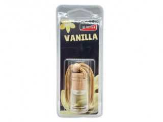 Ароматизатор для авто жидкий  ALMEGA   VANILLA (ваниль) бутылочка, подвесной