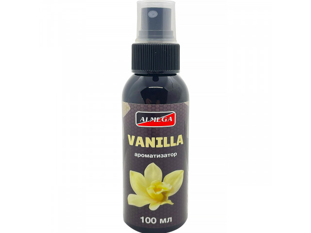 Ароматизатор для авто спрей ALMEGA  VANILLA (ваниль) универсальный, 100мл.